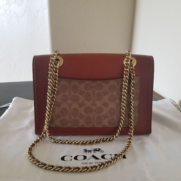 Coach Tea Rose Handbag - Picture 4 of 9